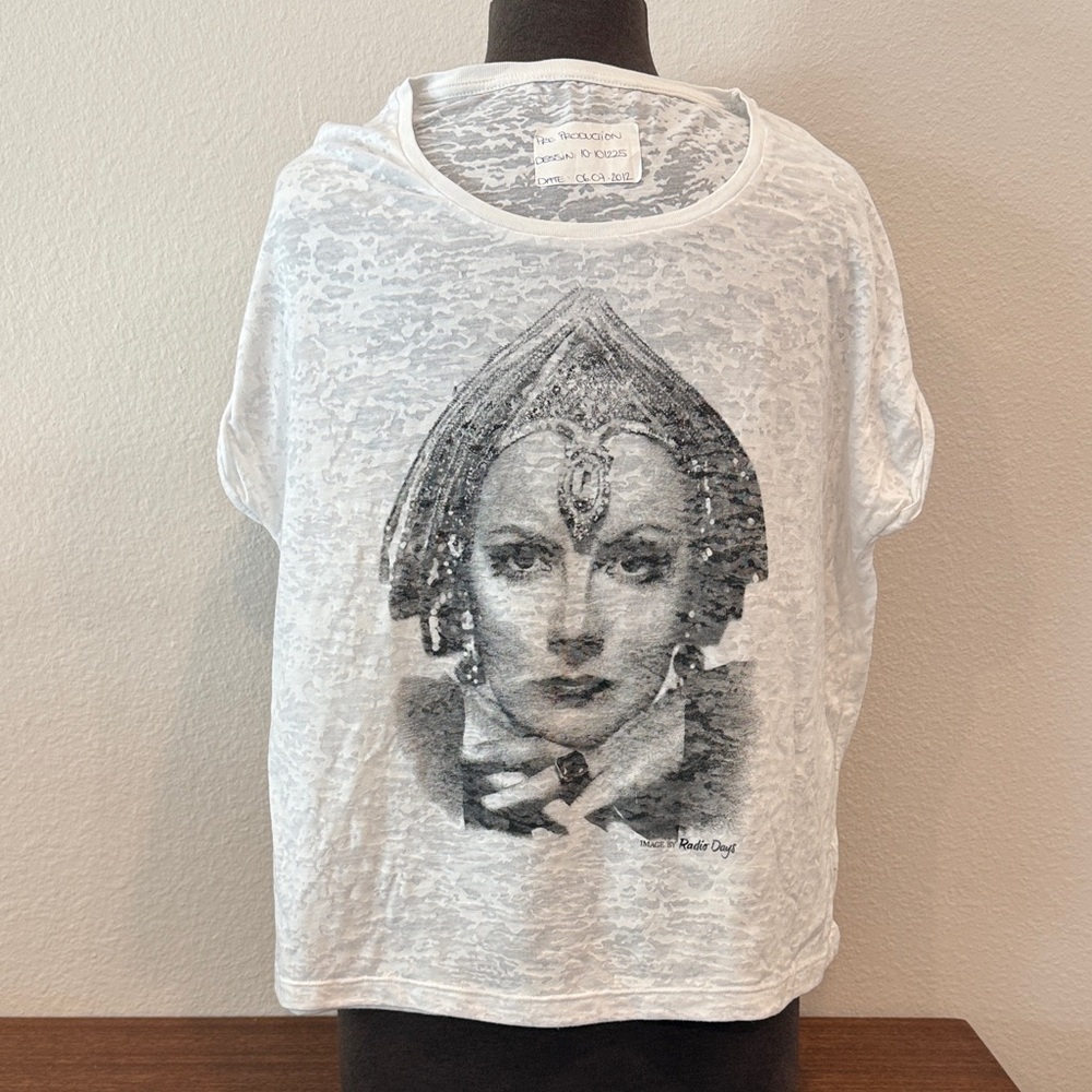 Rare 2012 Pre-Production Greta Garbo Graphic - Radio Days, One of a Kind Sample